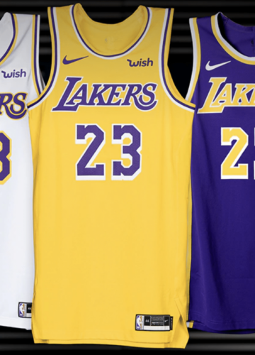 Image de l'article Nike dévoile le maillot extérieur des Los Angeles Lakers 2019-2020 “Icon Edition”