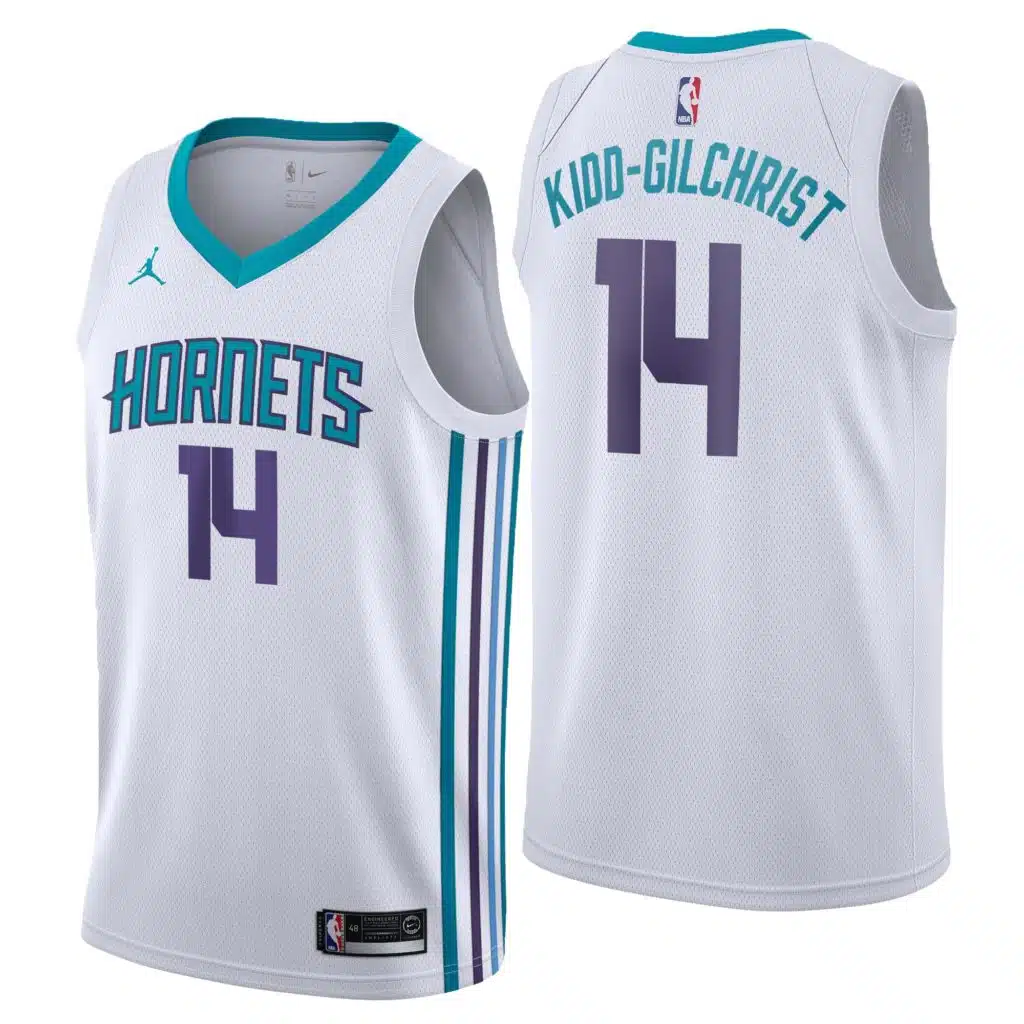 maillot nike association charlotte hornets kidd gildchrist