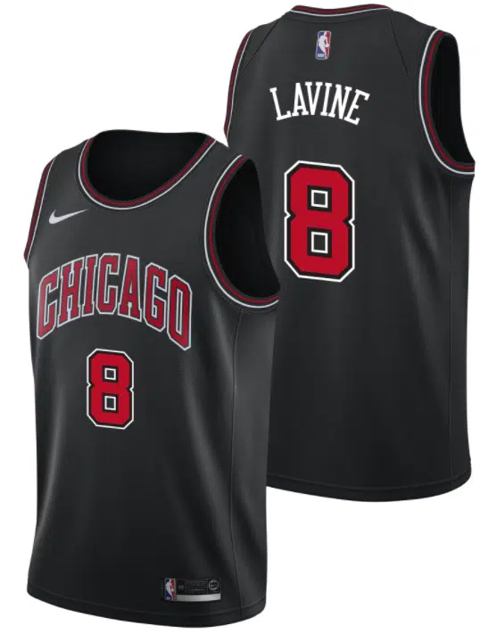 maillot statement chicago bulls zach lavine