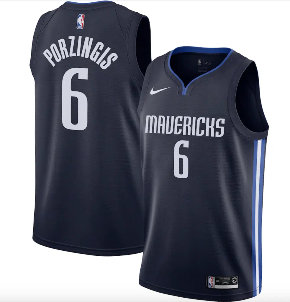maillot statement kristaps porzingis dallas mavericks