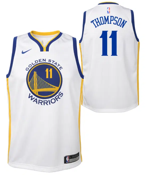 maillot association nike klay thompson golden state warriors