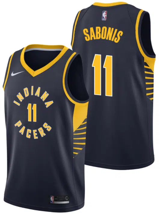 maillot nike icon indiana pacers domantas sabonis