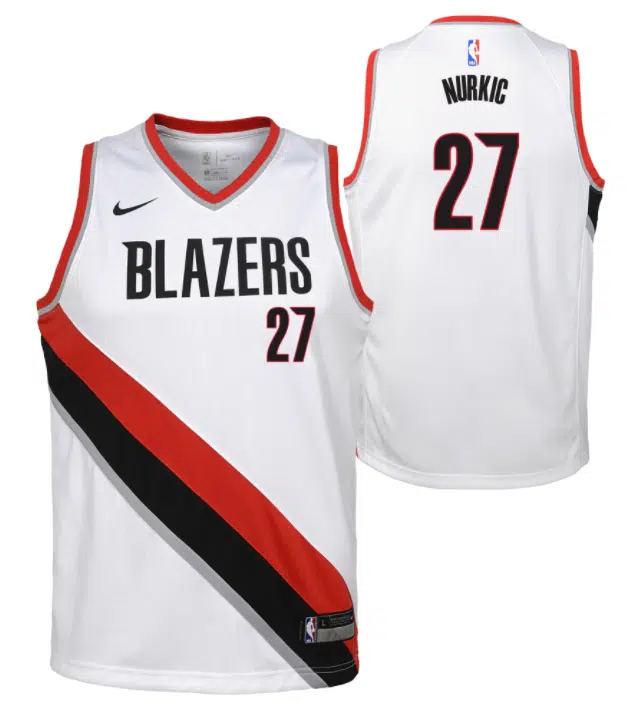 maillot Jusuf Nurkic nike association portland trail blazers