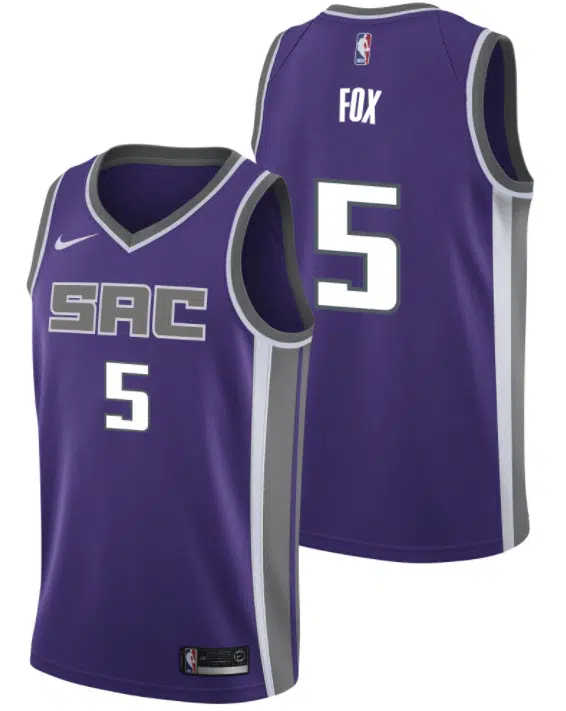 maillot icon sacramento kings de aaron fox