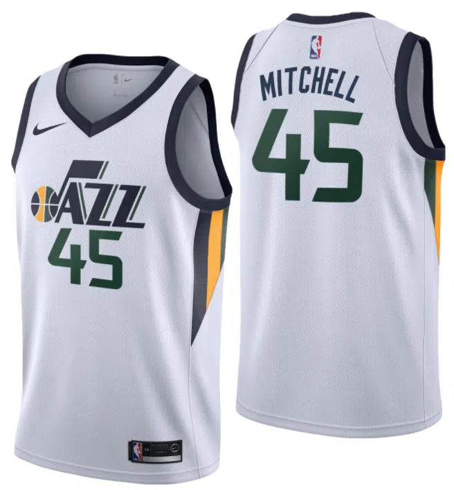 maillot association nike donovan mitchell utah jazz