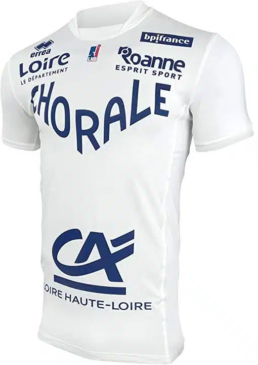 maillot domicile chorale roanne basket errea