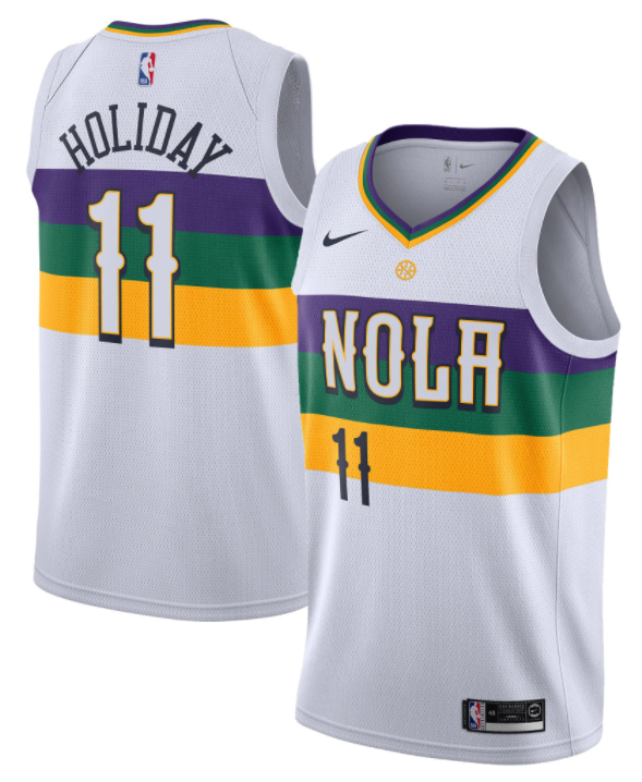 maillot city new orleans pelicans jrue holiday