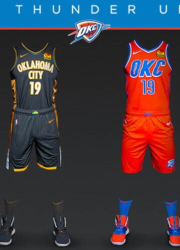 Image de l'article Nike dévoile le maillot officiel du Oklahoma City Thunder 2019-2020 pour les gros matchs : la “Statement Edition”