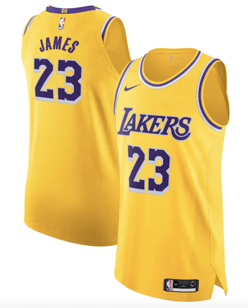 maillot nike authentic lebron james lakers