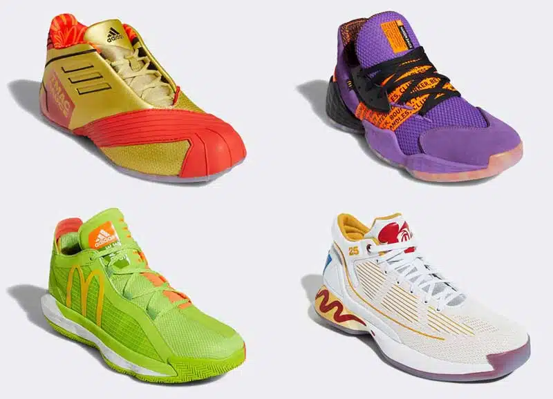 adidas harden d rose t mac lillard mc donalds