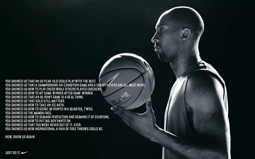 kobe bryant et nike