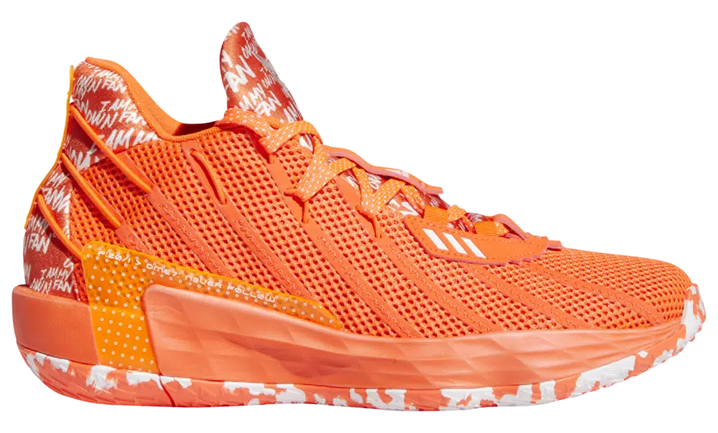 adidas dame 7 orange