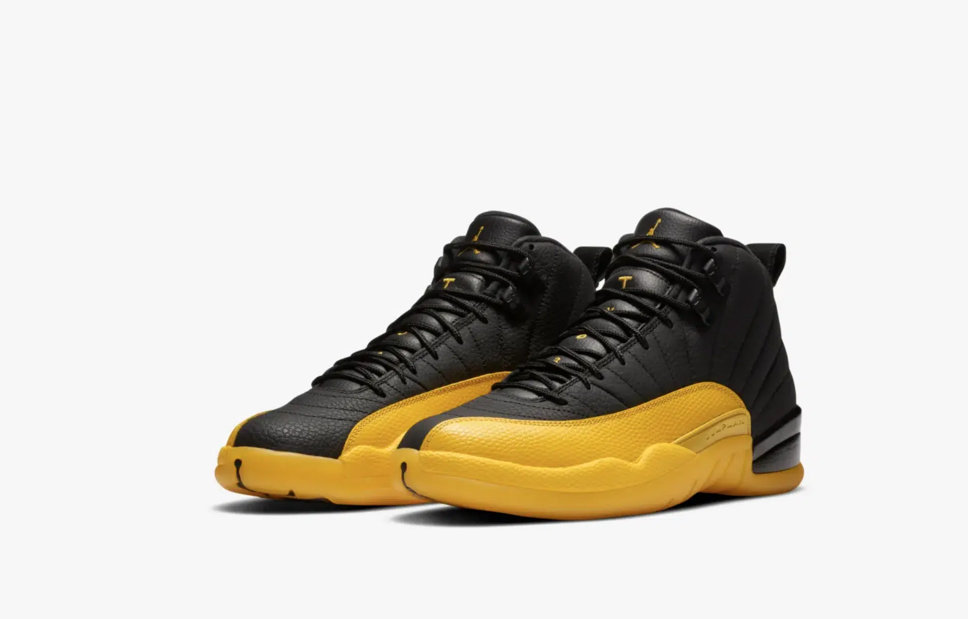 air jordan 12 gold university black