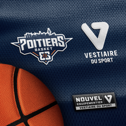 Image de l'article Le Poitiers Basket 86 annonce son nouvel équipementier : Vestiaire Du Sport