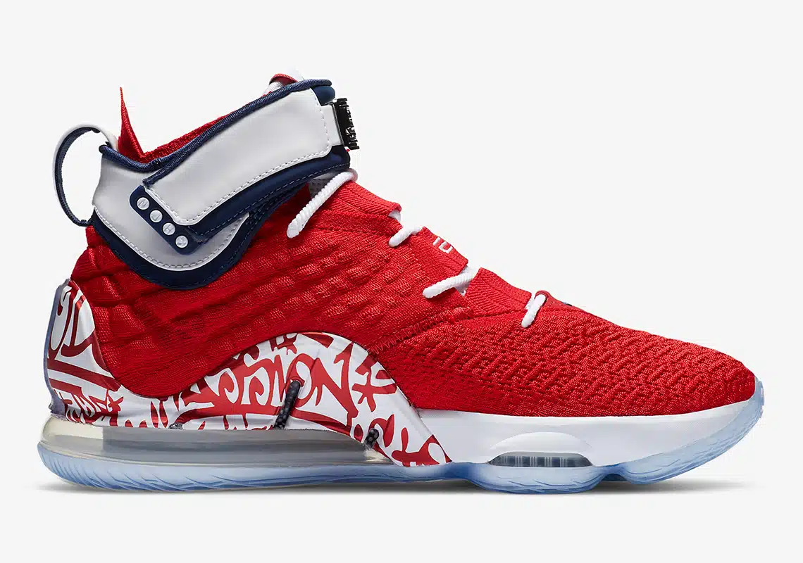 lebron 17 graffiti remix red