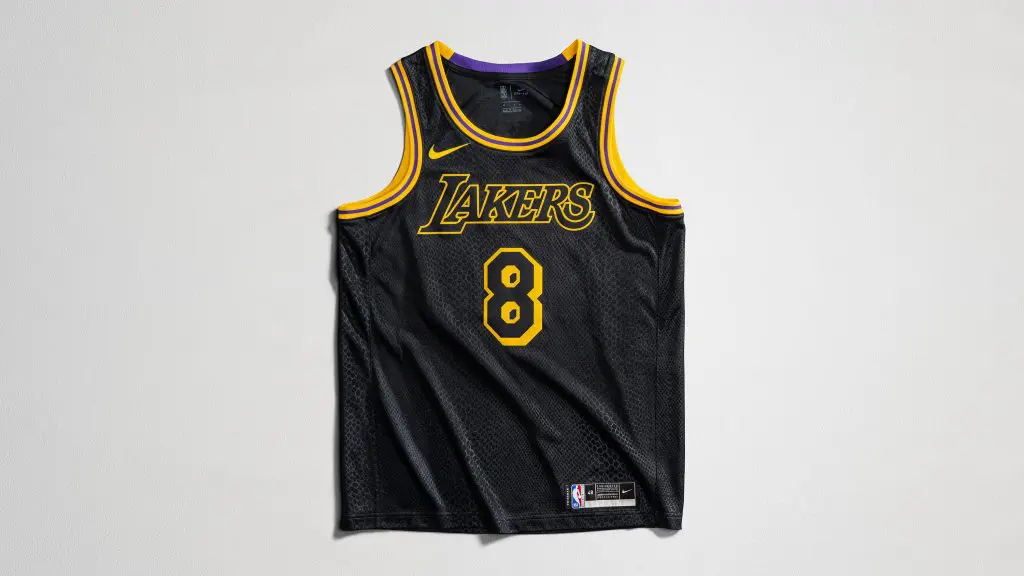 maillot kobe bryant los angeles lakers city edition black mamba