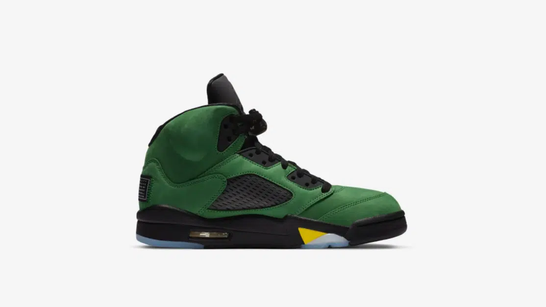 air jordan 5 apple green oregon ducks