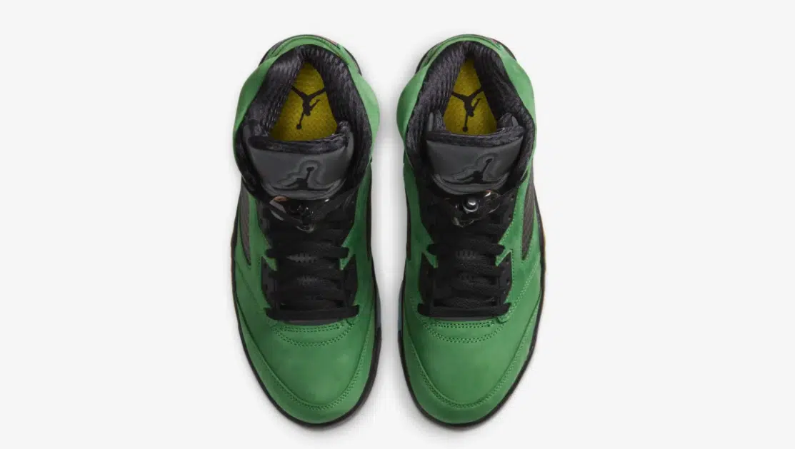 air jordan 5 apple green oregon ducks