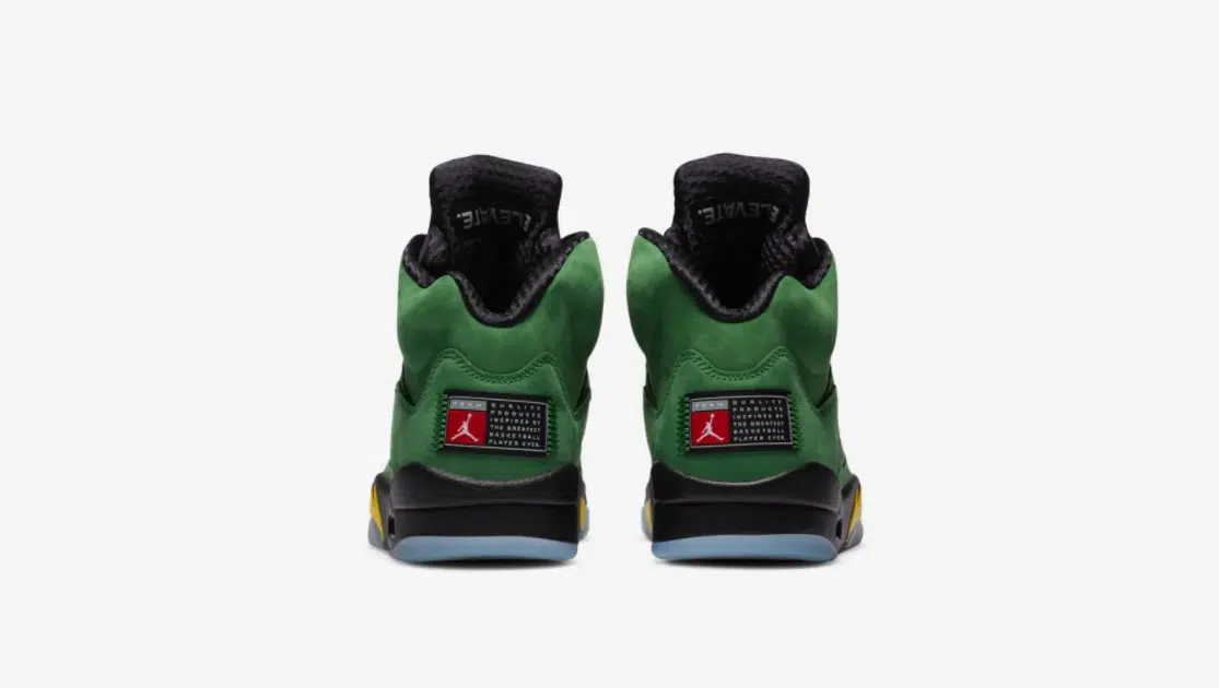 air jordan 5 apple green oregon ducks