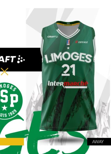Image de l'article Les nouveaux maillots du CSP Limoges dévoilés par Craft