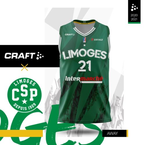Image de l'article Les nouveaux maillots du CSP Limoges dévoilés par Craft