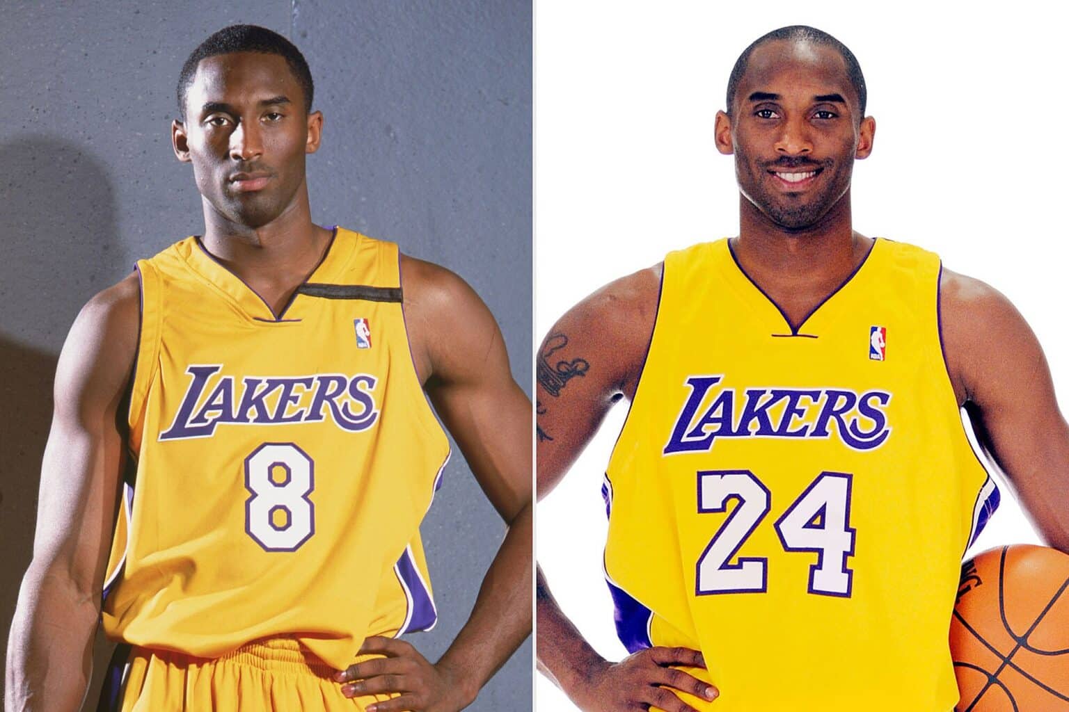 Maillot de Kobe Bryant pourquoi les numéros 8 et 24