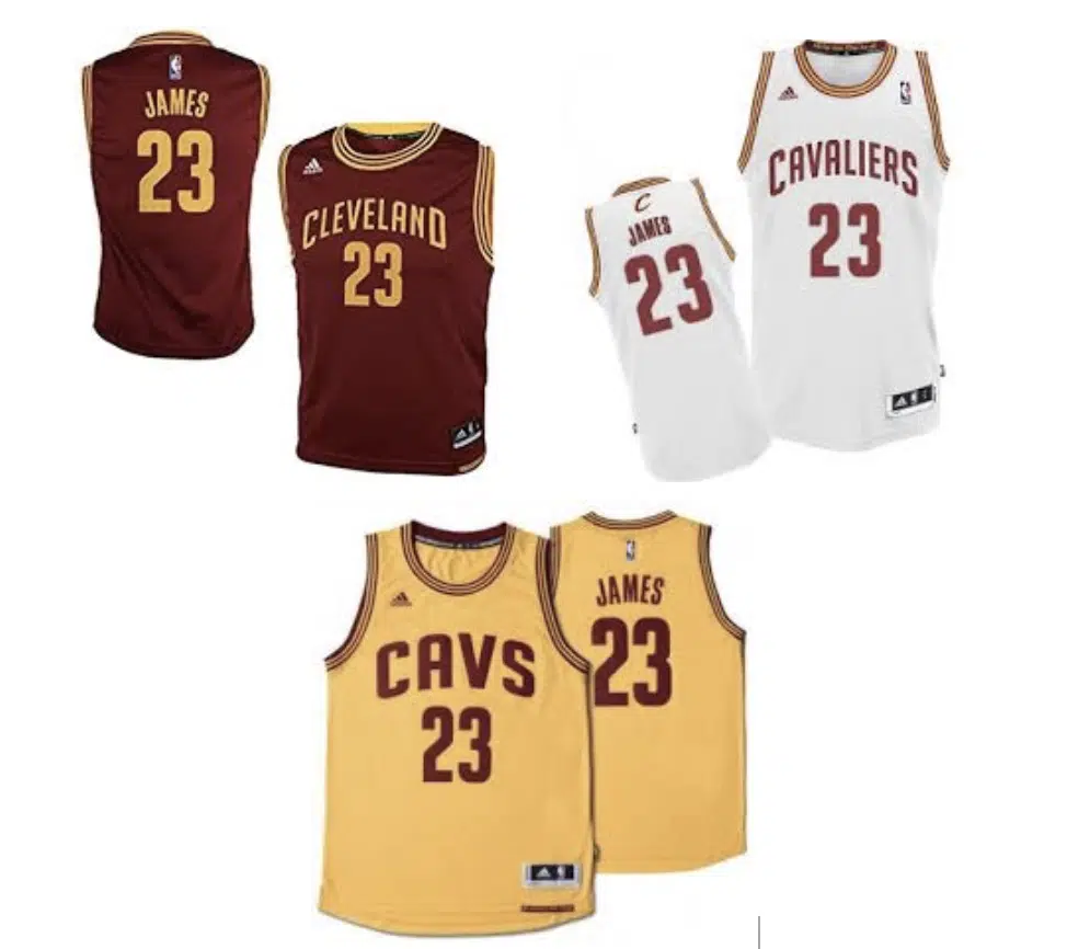 ancien maillot de lebron james cleveland cavaliers adidas
