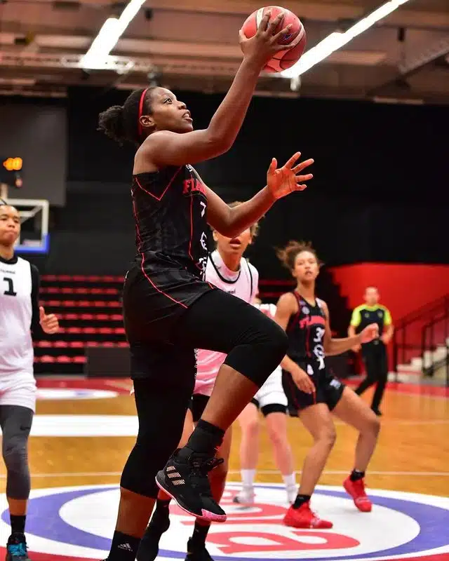 chaussure equipe france feminine basket endy miyem adidas dame 6