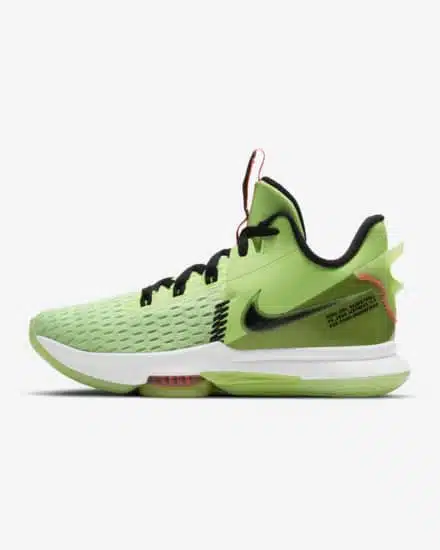 lebron 5 witness vert green