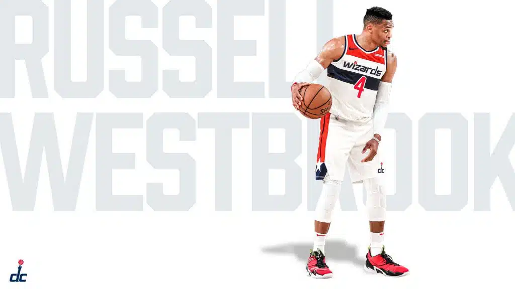 pourquoi westbrook maillot numero 0 et 4