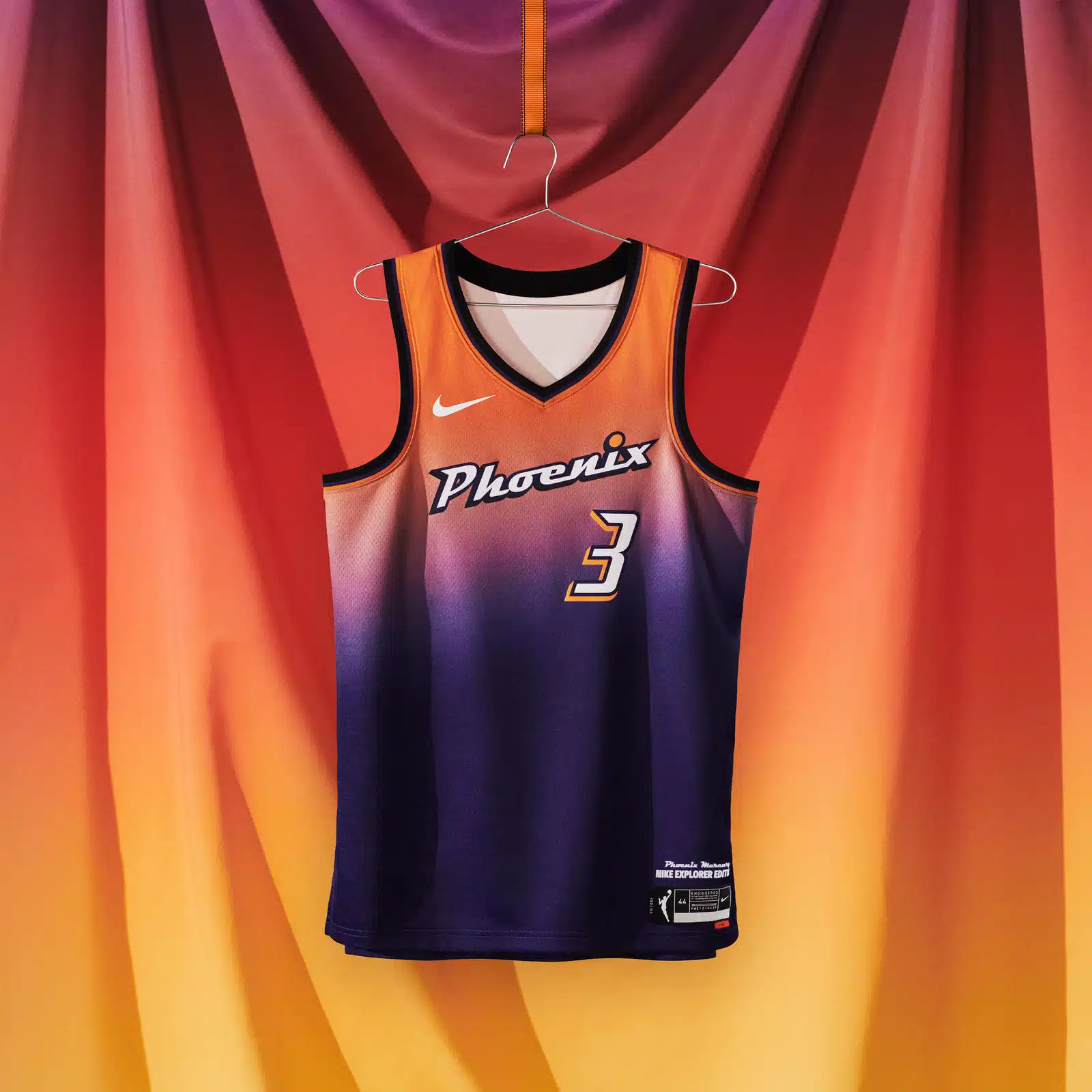 maillot nba 2021 phoenix mercury rebel edition