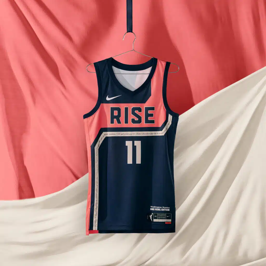 maillot nba 2021 washington mystics rebel edition