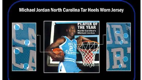 maillot de michael jordan 1,38 millions dollars enchere north carolina