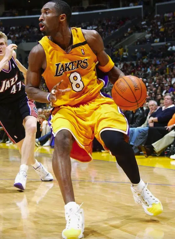 kobe bryant chaussure 2002 2003 reebok question yellow toe
