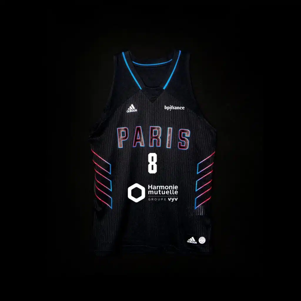 maillot extérieur paris basketball adidas 2021 2022