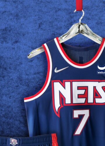 Image de l'article Maillot City 2021-2022 des Brooklyn Nets : du New Jersey à New York