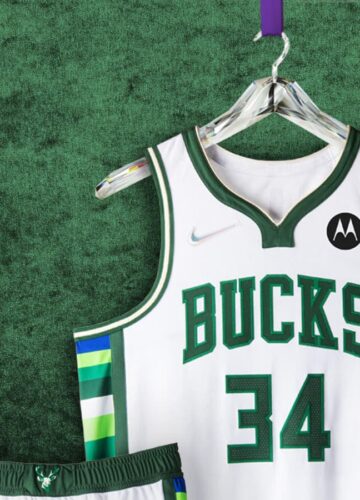 Image de l'article Maillot City 2021-2022 des Milwaukee Bucks : 53 ans d'histoire pour l'actuel champion