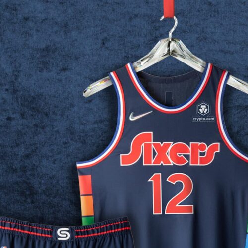 Image de l'article Edition 2021-2022 du maillot City des Philadelphia Sixers : le