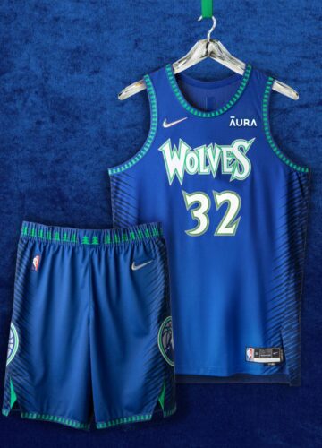 Image de l'article Maillot City 2021-2022 des Timberwolves : retour aux sources !