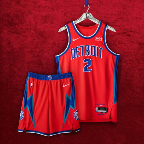Image de l'article Maillot City des Detroit Pistons édition 2021-2022 : des 70's à aujourd'hui !