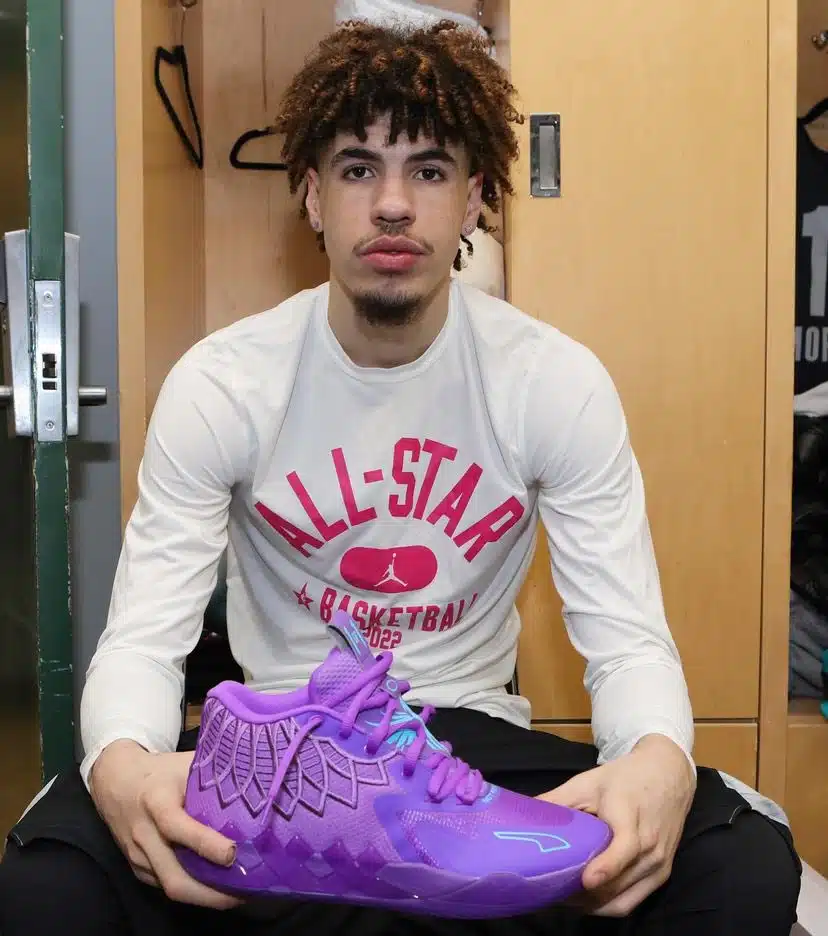 puma mb 01 purple lamelo ball all star game