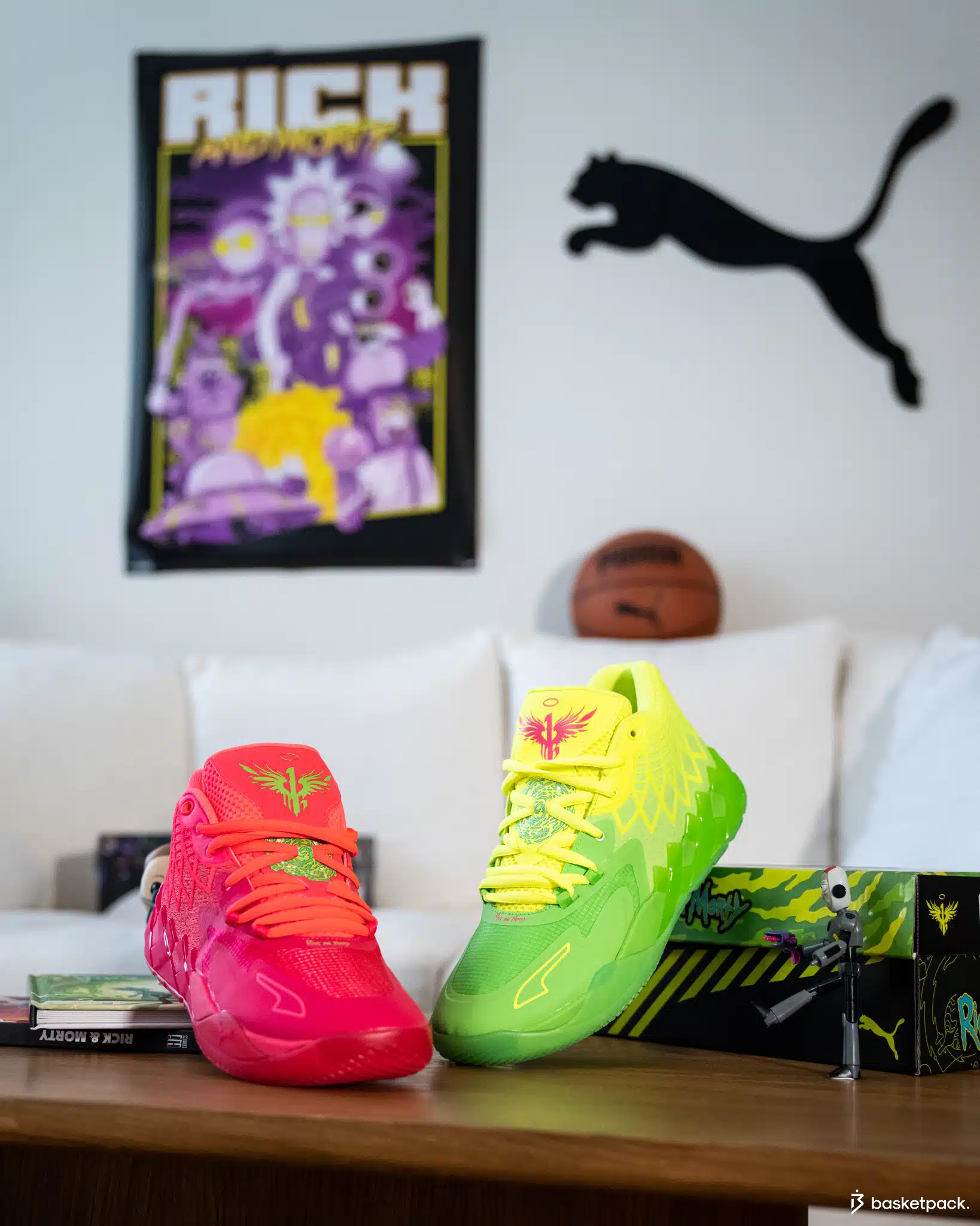 puma mb 01 rick and morty shooting basketpack