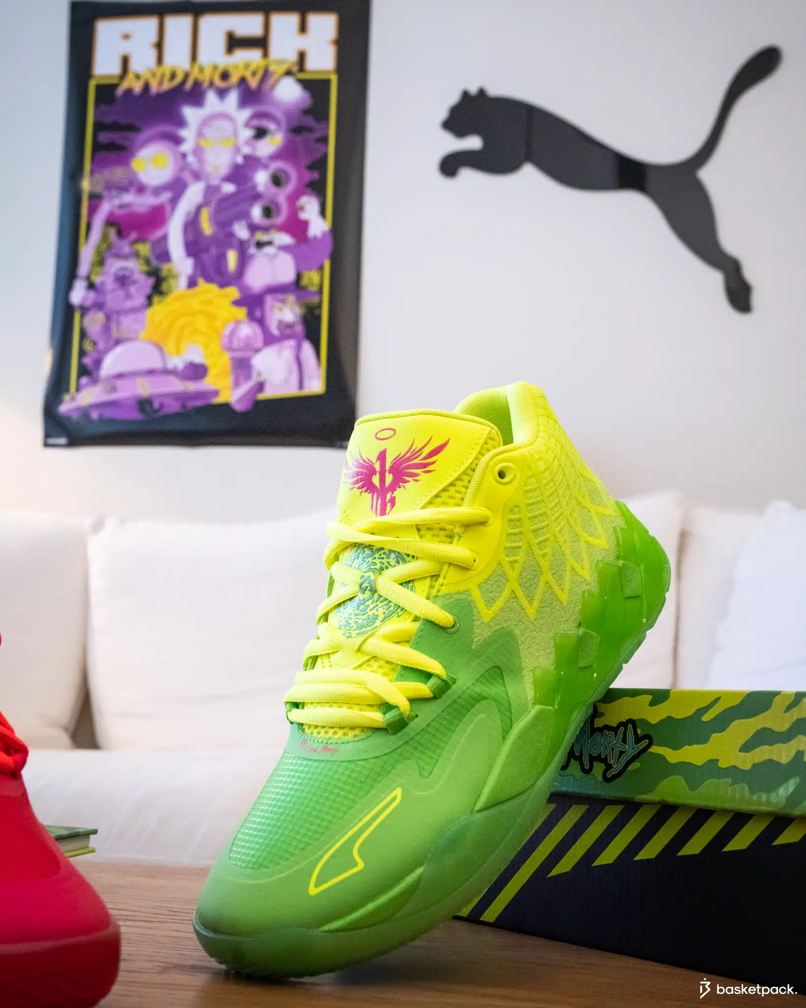 puma mb 01 rick and morty shooting basketpack