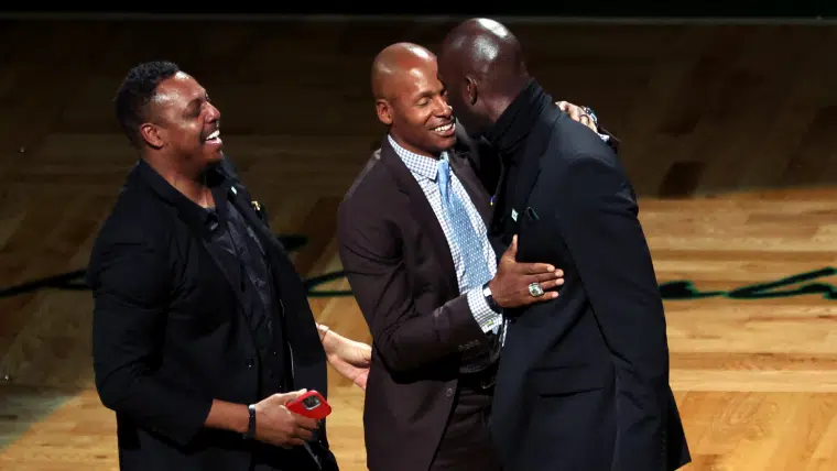maillot 5 retire kevin garnett td garden