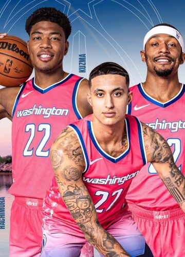 Image de l'article Maillot City 2022-2023 des Washington Wizards : l'édition Bloom City !