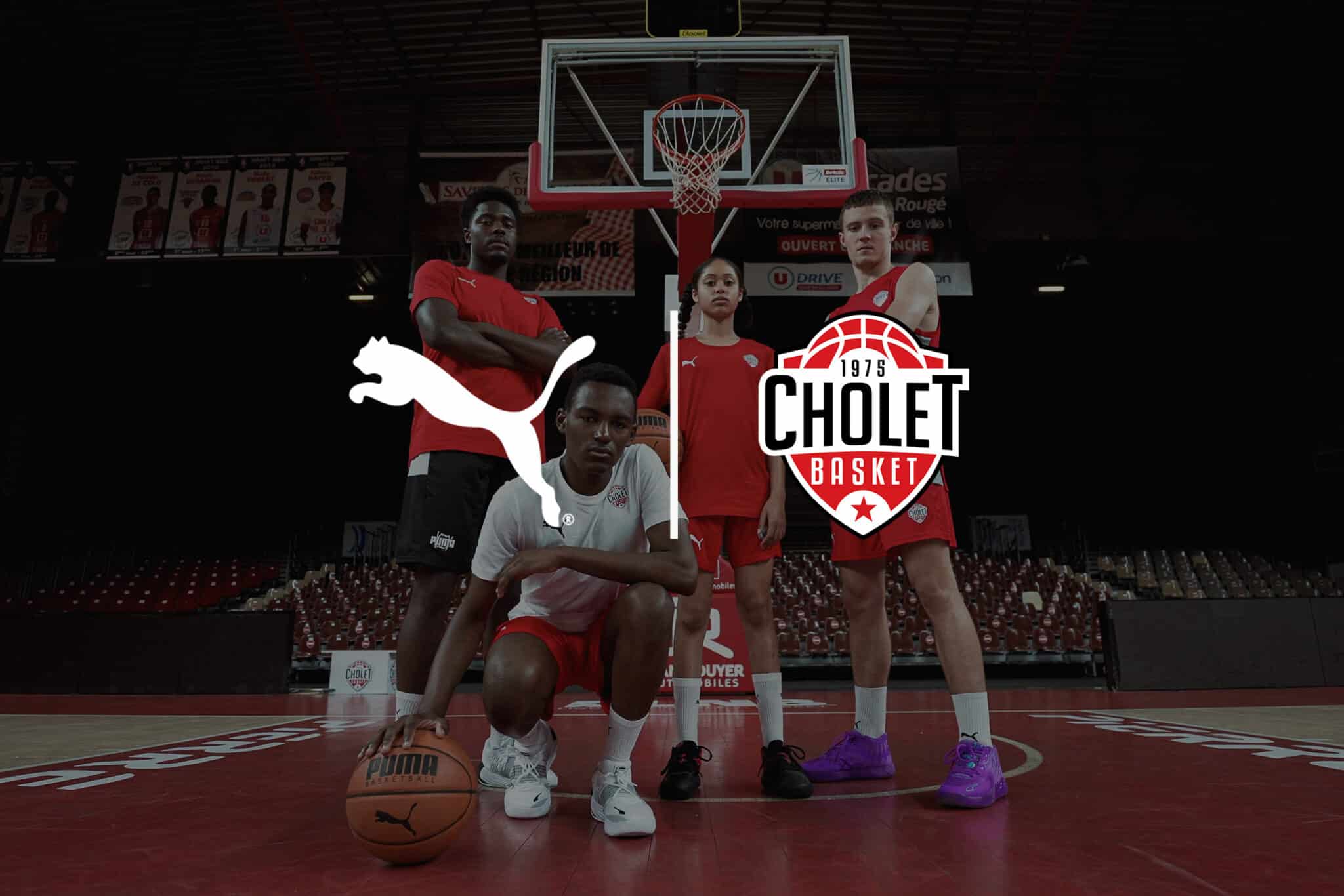POSTER ÉQUIPE CHOLÉT BASKET - Saison 1990-1991 Avec