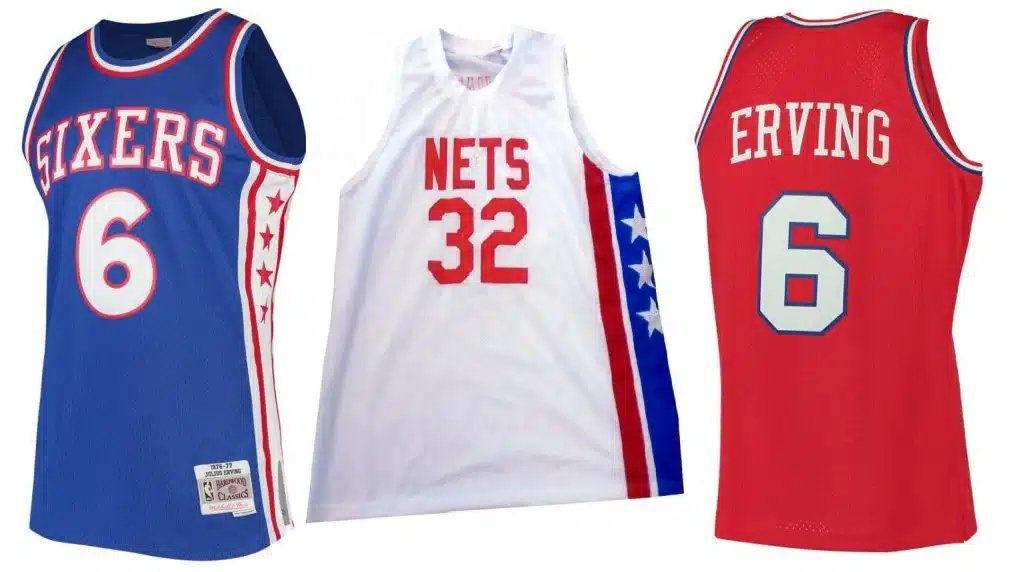 top 10 ventes maillots nba all time julius erving