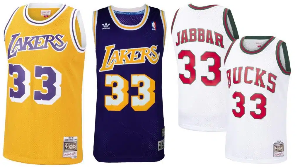 top 10 ventes maillots nba all time kareem abdul jabbar