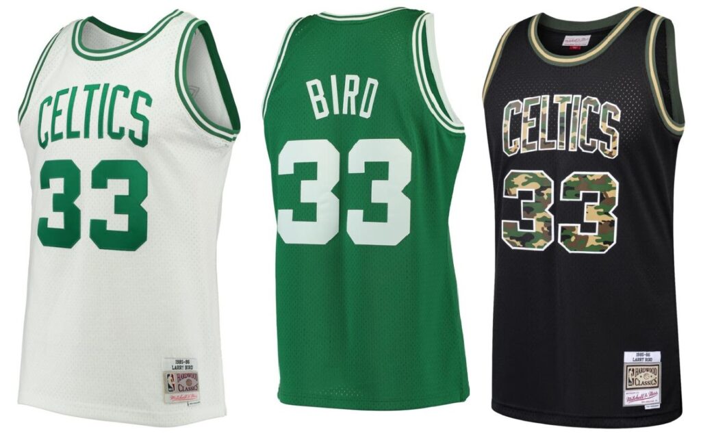 top 10 ventes maillots nba all time larry bird