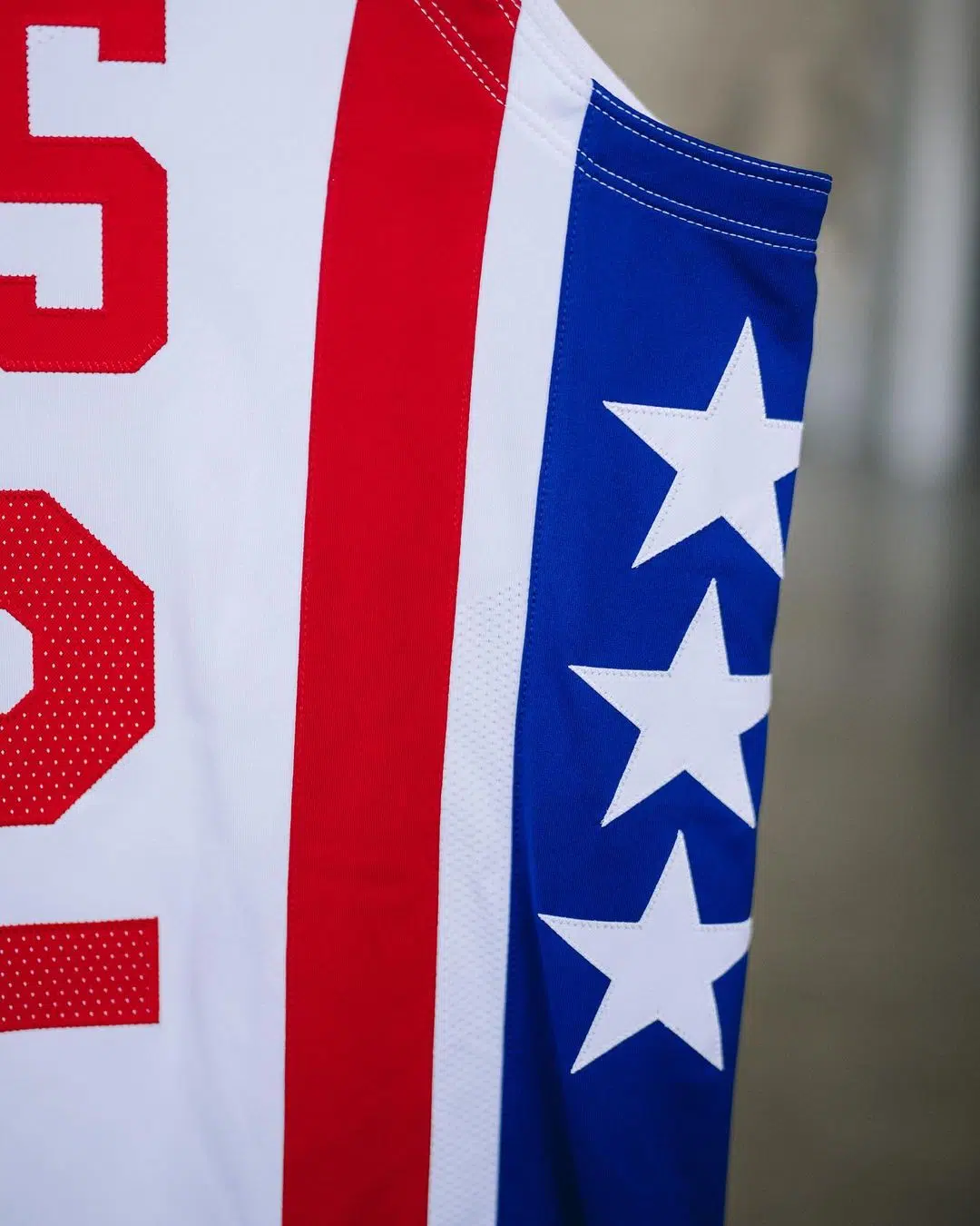 maillot Classic des nets stars and stripes dr j